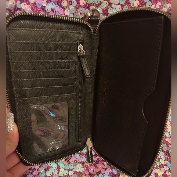 Michael Kors Black Leather Wristlet - Picture 9 of 15